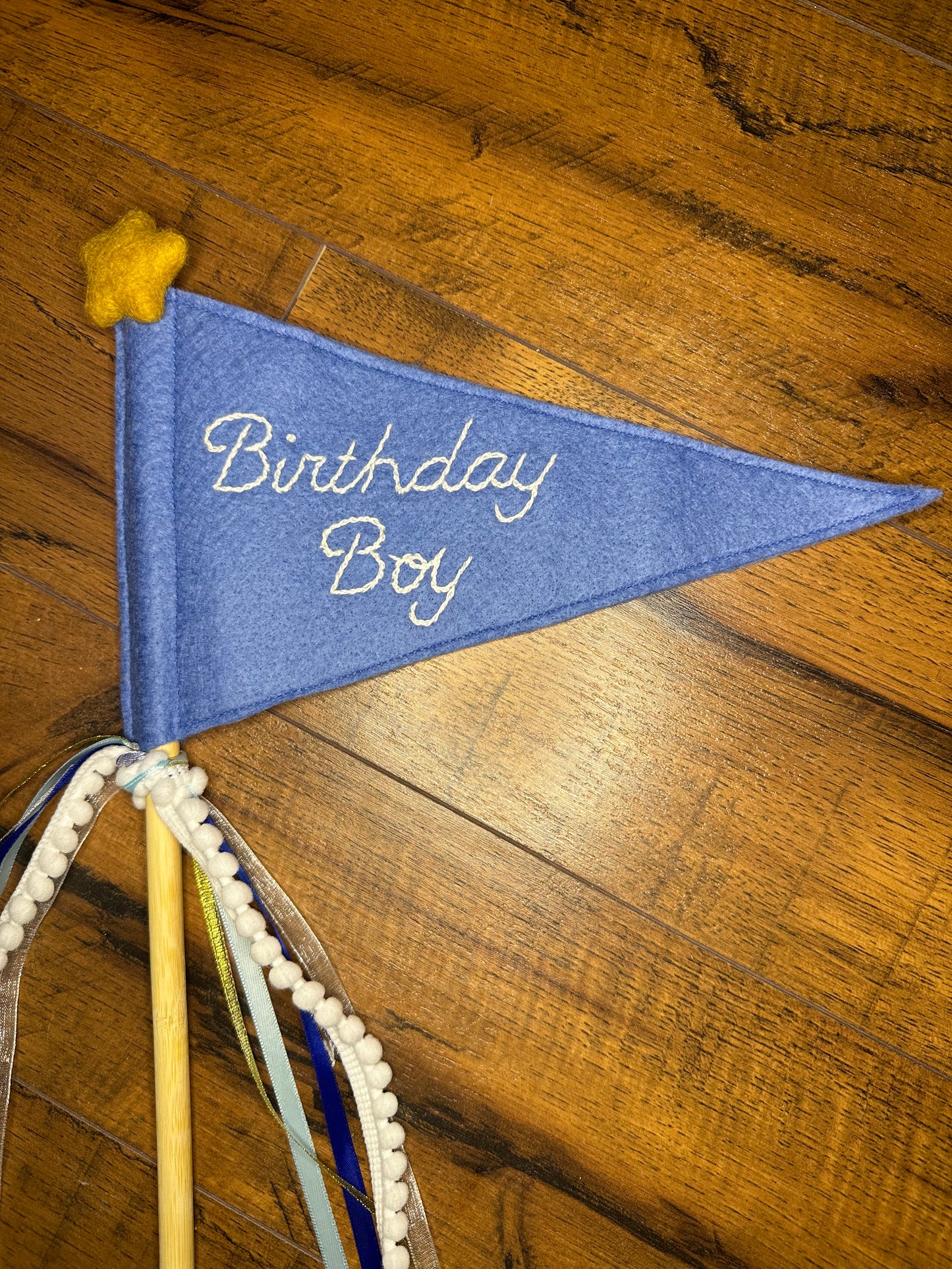 Wool Blend Felt Birthday Pennant