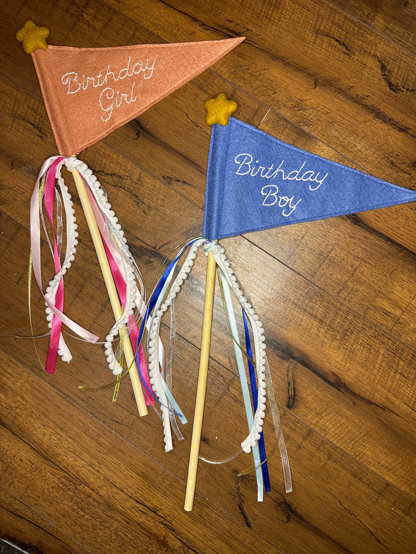 Wool Blend Felt Birthday Pennant