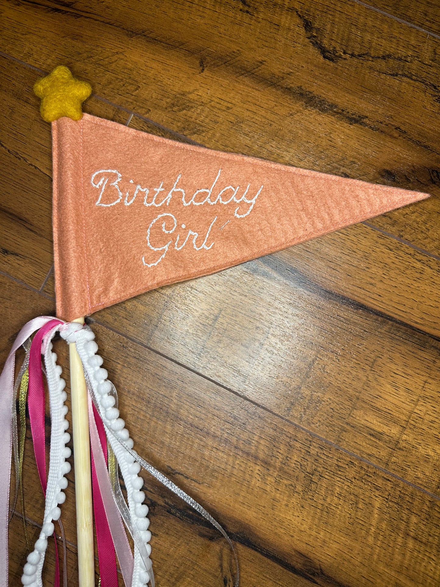 Wool Blend Felt Birthday Pennant