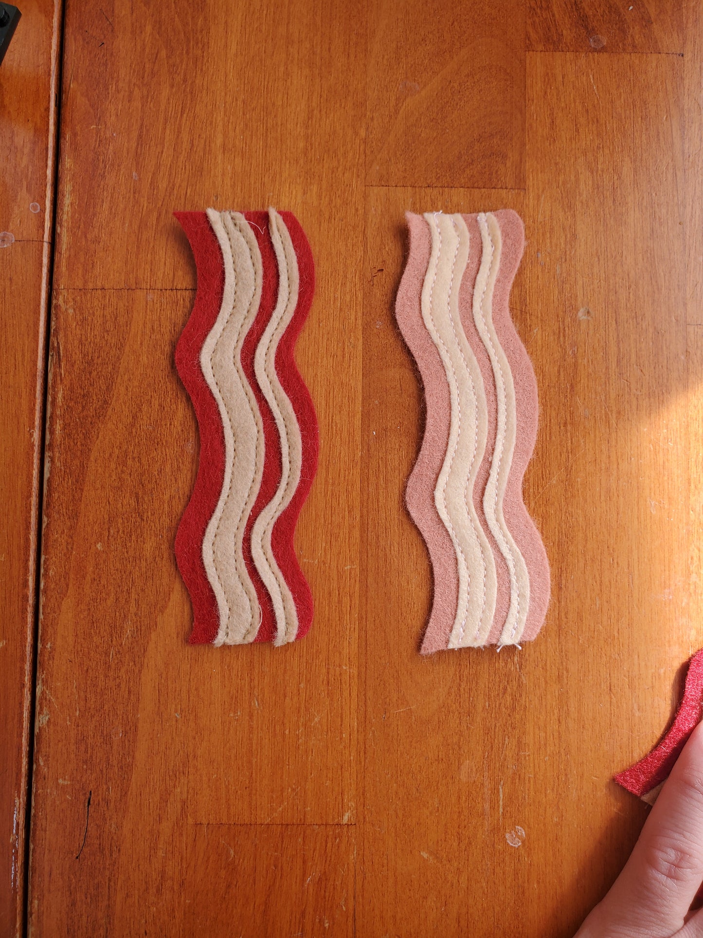 Wool Blend Felt Bacon