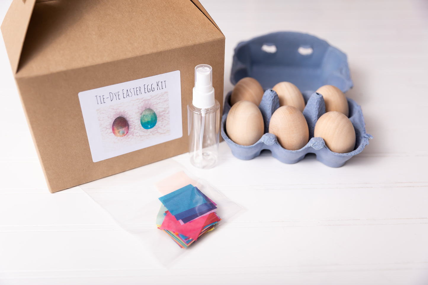 Tie-Dye Wooden Easter Egg Kit